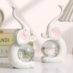 Bright Accents Beleuchtung-Kristall-Elefantenlampe – Leuchtender Akzent für die Inneneinrichtung