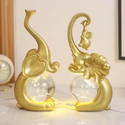 Bright Accents Beleuchtung-Kristall-Elefantenlampe – Leuchtender Akzent für die Inneneinrichtung