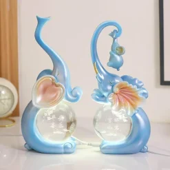 Bright Accents Beleuchtung-Kristall-Elefantenlampe – Leuchtender Akzent für die Inneneinrichtung