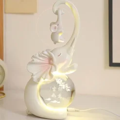 Bright Accents Beleuchtung-Kristall-Elefantenlampe – Leuchtender Akzent für die Inneneinrichtung