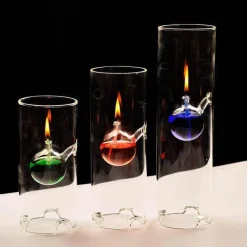 Scented Serenity Wohndeko-Kristall-Kerzenhalter-Set – 3-teilig, elegantes Wohndekor