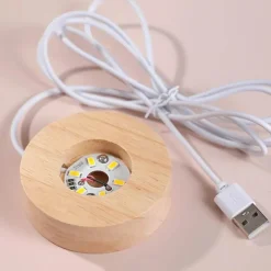 Bright Accents Beleuchtung-Kristallkugel-Nachtlicht – LED-Wohndekor-Akzent