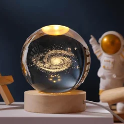 Bright Accents Beleuchtung-Kristallkugel-Nachtlicht – LED-Wohndekor-Akzent