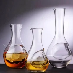 Plates u0026 More Küche & Esszimmer-Kristall-Sake-Glas-Set – Elegantes Hamsternest-Dekanter-Trinkgeschirr