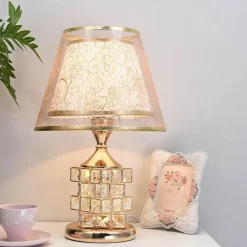 Bright Accents Beleuchtung-Kristall-Tischlampe – Elegante Beleuchtung für romantisches Ambiente
