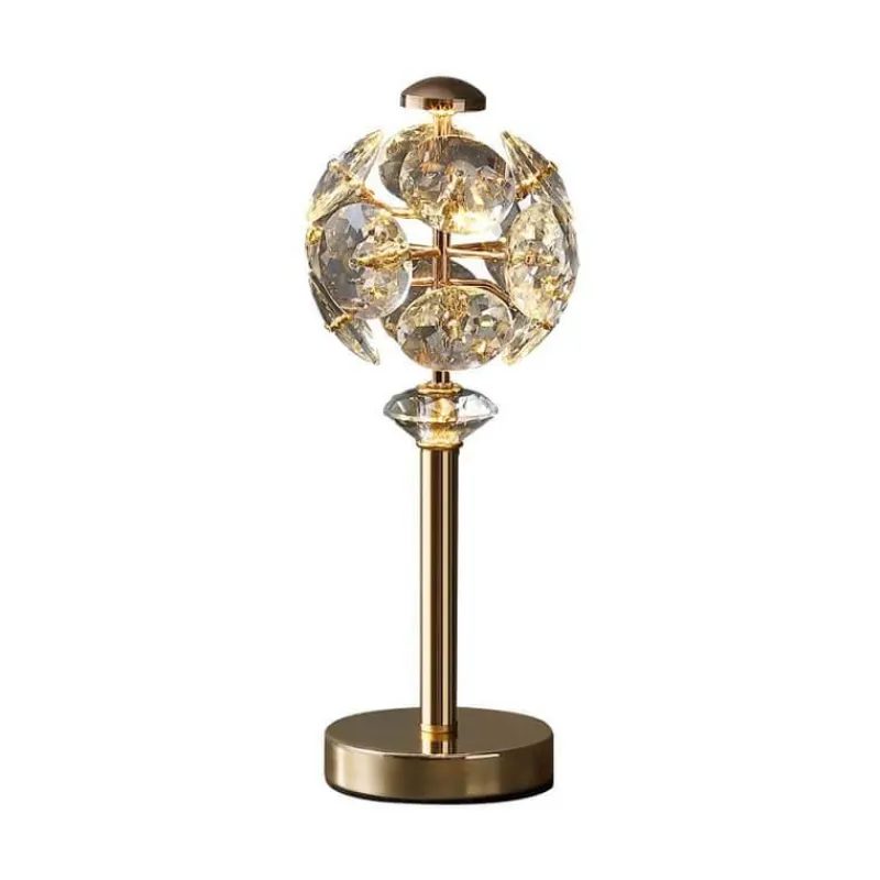 Bright Accents Beleuchtung-Kristall-Tischlampe – Elegante Luxusleuchte
