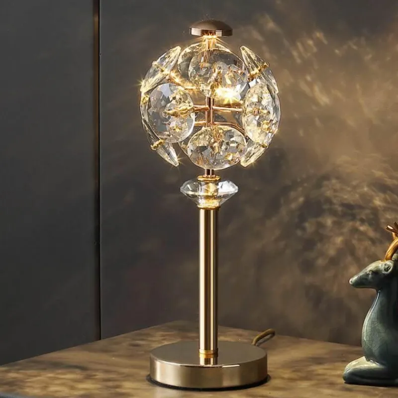 Bright Accents Beleuchtung-Kristall-Tischlampe – Elegante Luxusleuchte