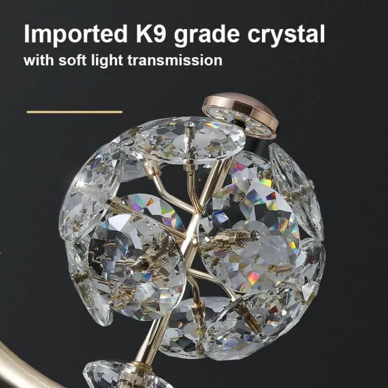 Bright Accents Beleuchtung-Kristall-Tischlampe – Elegante Luxusleuchte