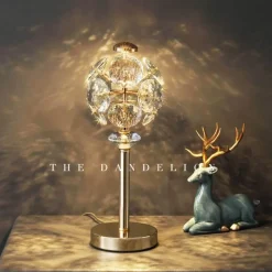 Bright Accents Beleuchtung-Kristall-Tischlampe – Elegante Luxusleuchte