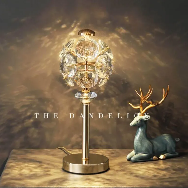 Bright Accents Beleuchtung-Kristall-Tischlampe – Elegante Luxusleuchte