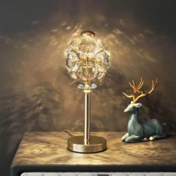 Bright Accents Beleuchtung-Kristall-Tischlampe – Elegante Luxusleuchte