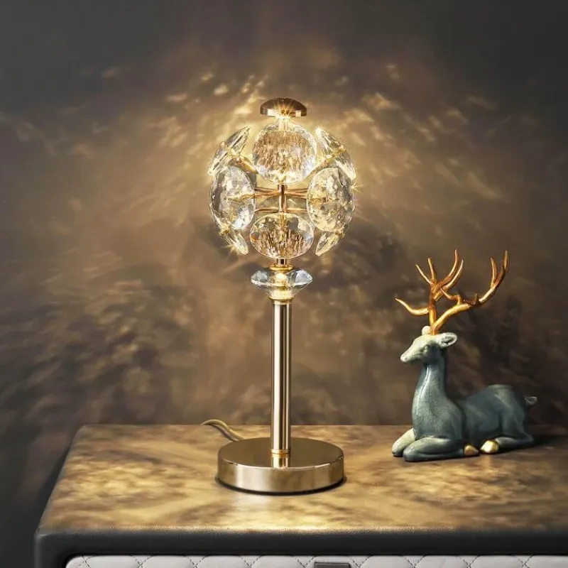 Bright Accents Beleuchtung-Kristall-Tischlampe – Elegante Luxusleuchte