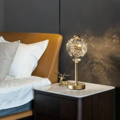 Bright Accents Beleuchtung-Kristall-Tischlampe – Elegante Luxusleuchte