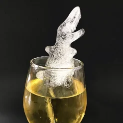 The Decor Haven Küche & Esszimmer-Krokodil-Eiswürfelbereiter – Lustige Eisform in Tierform