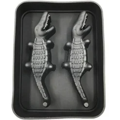 The Decor Haven Küche & Esszimmer-Krokodil-Eiswürfelbereiter – Lustige Eisform in Tierform