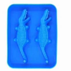 The Decor Haven Küche & Esszimmer-Krokodil-Eiswürfelbereiter – Lustige Eisform in Tierform