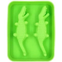 The Decor Haven Küche & Esszimmer-Krokodil-Eiswürfelbereiter – Lustige Eisform in Tierform