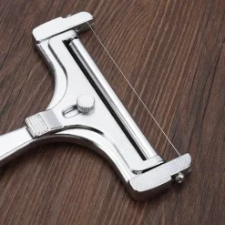 Tom Küche & Esszimmer-Käse- und Butterschneider aus Aluminium mit Drahtmesser – Backwerkzeug