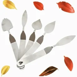 Tom Küche & Esszimmer-Kuchendekorationsmesser aus Edelstahl – vielseitiges Schokoladenfeder-Werkzeug für präzises Design