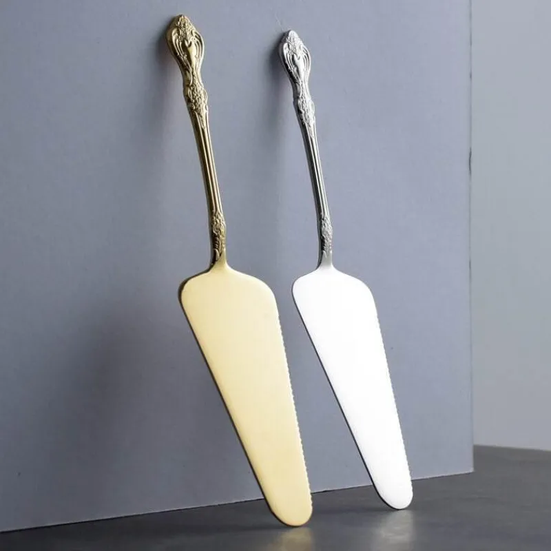 Decor Küche & Esszimmer-Kuchenspatel aus Edelstahl – geprägtes Backgeschirr-Werkzeug
