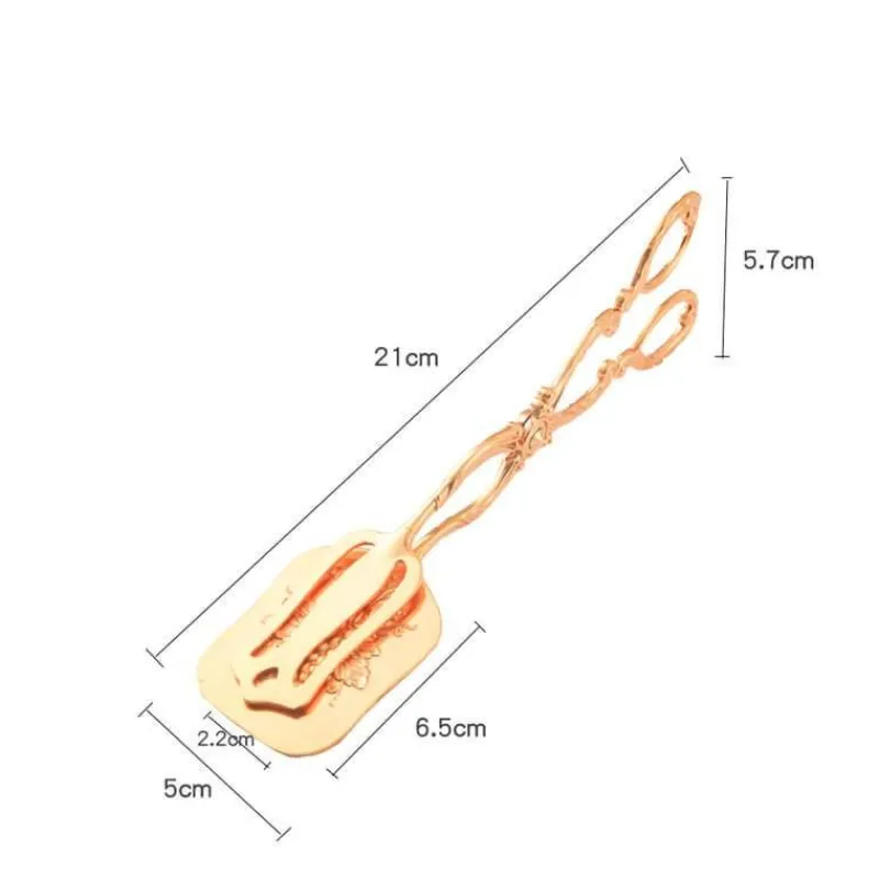 Decor Küche & Esszimmer-Kuchenzange aus Edelstahl – geprägtes Backutensil