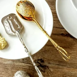Decor Küche & Esszimmer-Kuchenzange aus Edelstahl – geprägtes Backutensil