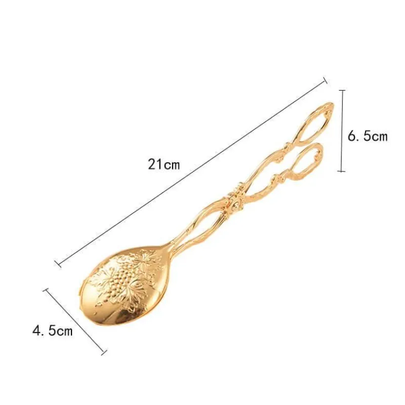 Decor Küche & Esszimmer-Kuchenzange aus Edelstahl – geprägtes Backutensil