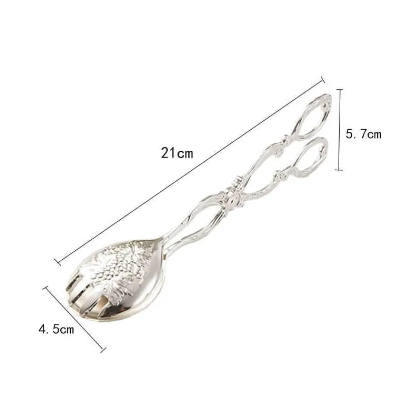 Decor Küche & Esszimmer-Kuchenzange aus Edelstahl – geprägtes Backutensil