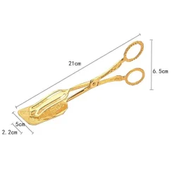 Decor Küche & Esszimmer-Kuchenzange aus Edelstahl – geprägtes Backutensil