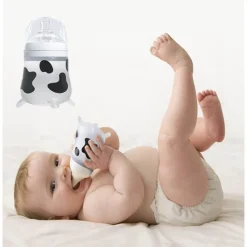 Kinder The Decor Haven Kinderwagen & Zubehör-Kuh-Babyflasche – süßes Tierdesign für Kleinkinder