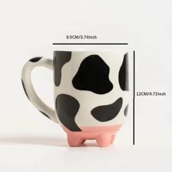 Brew Bliss Küche & Esszimmer-Kuhbecher - Kreative Kaffeetasse mit Rinderdesign