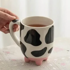 Brew Bliss Küche & Esszimmer-Kuhbecher - Kreative Kaffeetasse mit Rinderdesign