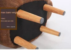 Cozy Living Möbel|Wohndeko-Kuh-Ottomane – Dekorativer Aufbewahrungshocker