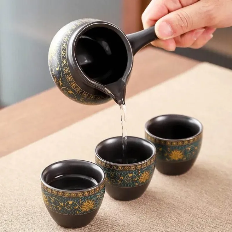 Brew Bliss Küche & Esszimmer-Kung-Fu-Keramik-Teeservice – Mystic Sip Tea Set