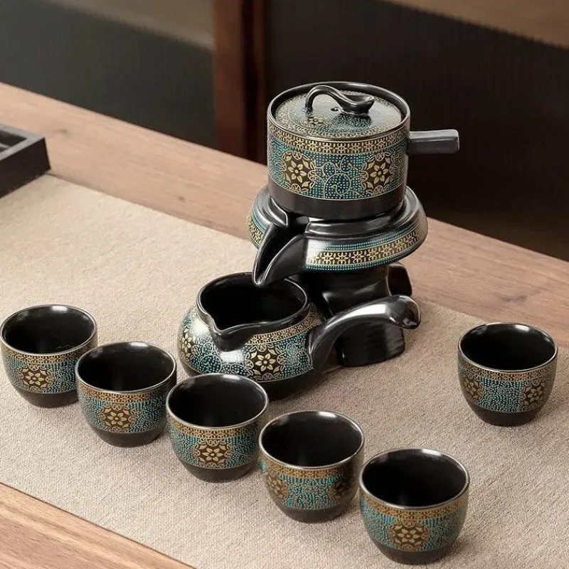 Brew Bliss Küche & Esszimmer-Kung-Fu-Keramik-Teeservice – Mystic Sip Tea Set