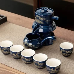 Brew Bliss Küche & Esszimmer-Kung-Fu-Keramik-Teeservice – Mystic Sip Tea Set