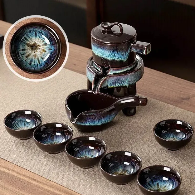 Brew Bliss Küche & Esszimmer-Kung-Fu-Keramik-Teeservice – Mystic Sip Tea Set