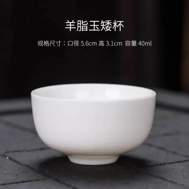 Plates u0026 More Küche & Esszimmer-Kung-Fu-Teetassen-Set – 3er-Set Trinkgeschirr aus weißem Porzellan