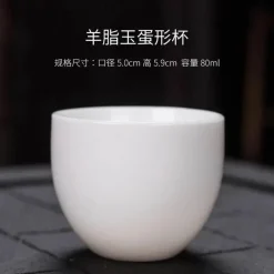 Plates u0026 More Küche & Esszimmer-Kung-Fu-Teetassen-Set – 3er-Set Trinkgeschirr aus weißem Porzellan