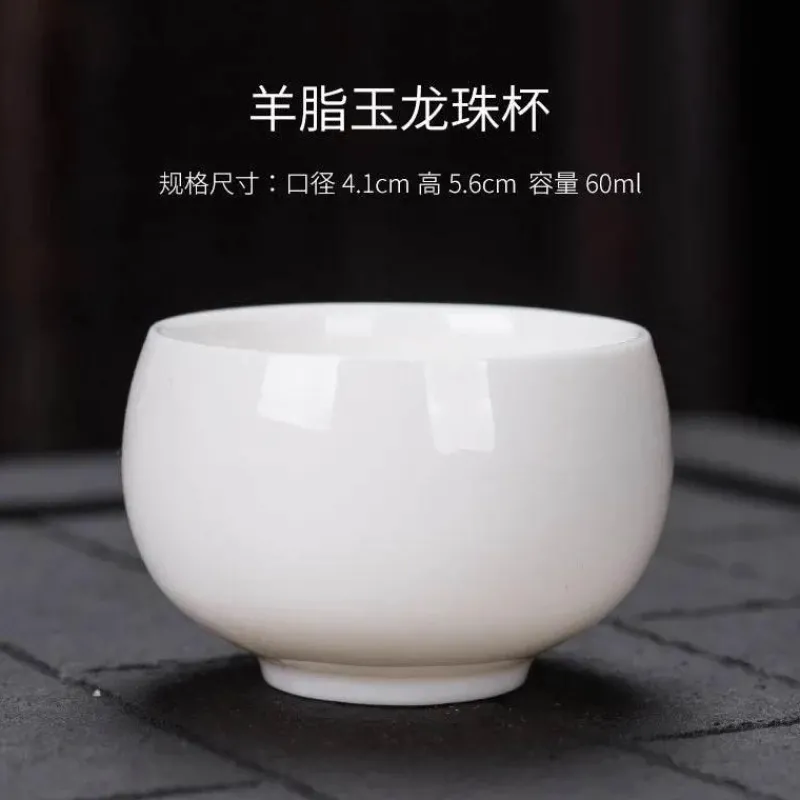 Plates u0026 More Küche & Esszimmer-Kung-Fu-Teetassen-Set – 3er-Set Trinkgeschirr aus weißem Porzellan