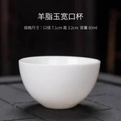 Plates u0026 More Küche & Esszimmer-Kung-Fu-Teetassen-Set – 3er-Set Trinkgeschirr aus weißem Porzellan