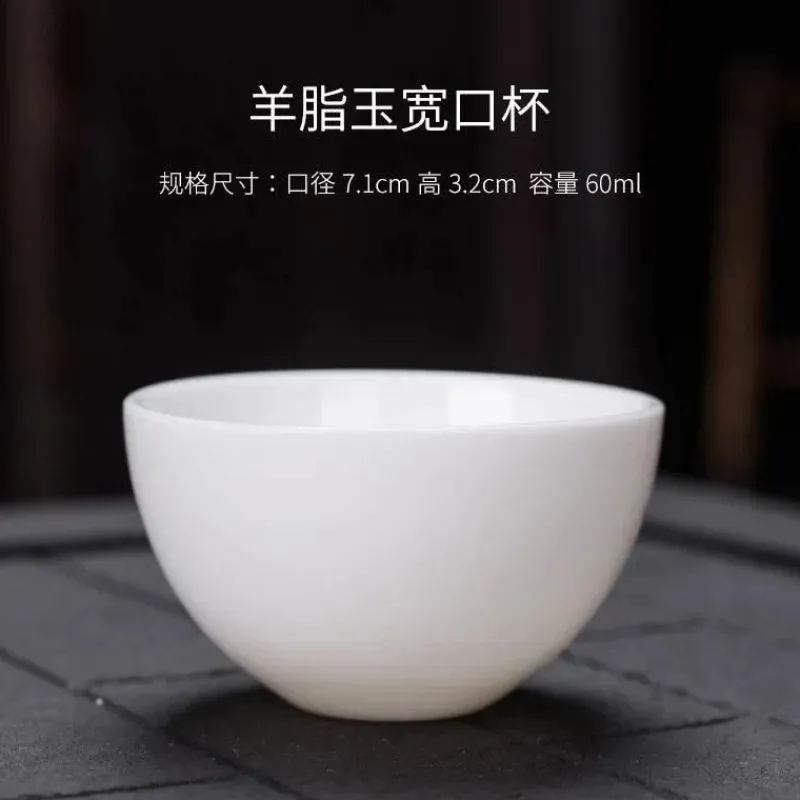 Plates u0026 More Küche & Esszimmer-Kung-Fu-Teetassen-Set – 3er-Set Trinkgeschirr aus weißem Porzellan