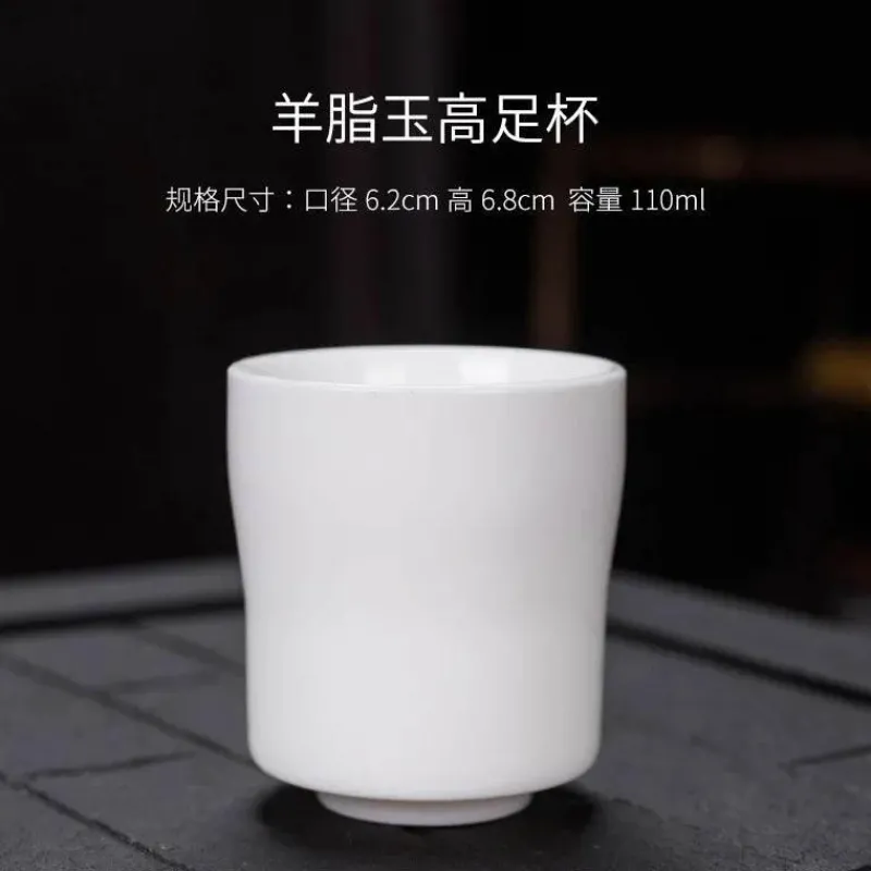 Plates u0026 More Küche & Esszimmer-Kung-Fu-Teetassen-Set – 3er-Set Trinkgeschirr aus weißem Porzellan