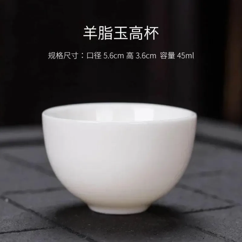 Plates u0026 More Küche & Esszimmer-Kung-Fu-Teetassen-Set – 3er-Set Trinkgeschirr aus weißem Porzellan