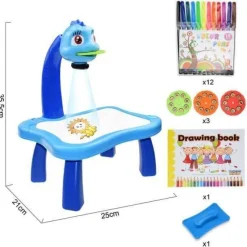 The Decor Haven Babyspielzeug|Beleuchtung-Kunstprojektortisch für Kinder – pädagogisches Zeichenwerkzeug