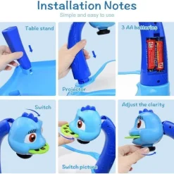 The Decor Haven Babyspielzeug|Beleuchtung-Kunstprojektortisch für Kinder – pädagogisches Zeichenwerkzeug