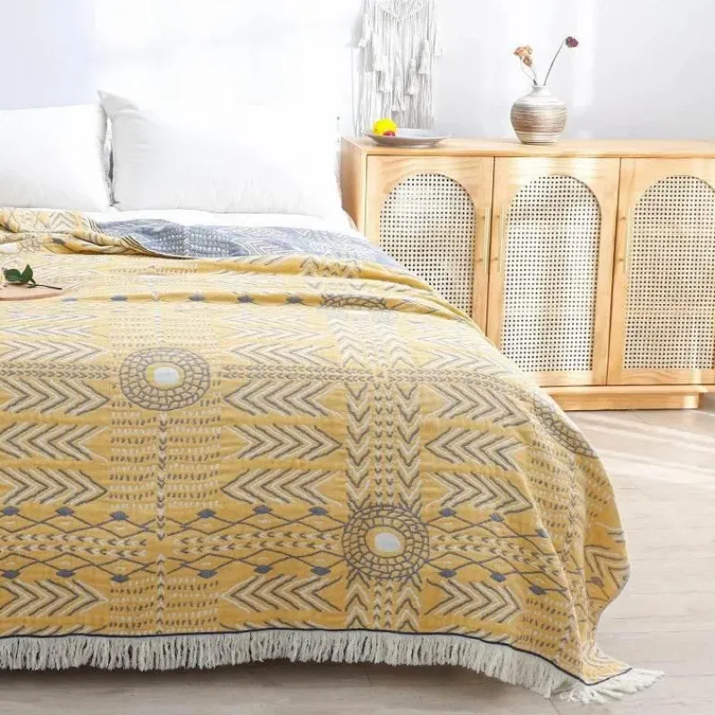 Wrap u0026 Relax Bettzeug-Kuschelige Baumwollgaze-Überwurfdecke - Weiches Bett-Sofa-Accessoire