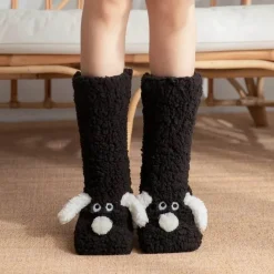 Damen Everly u0026 Lace Damenbekleidung-Kuschelige Sherpa-Socken – warme, flauschige Hausschuhsocken