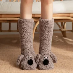 Damen Everly u0026 Lace Damenbekleidung-Kuschelige Sherpa-Socken – warme, flauschige Hausschuhsocken