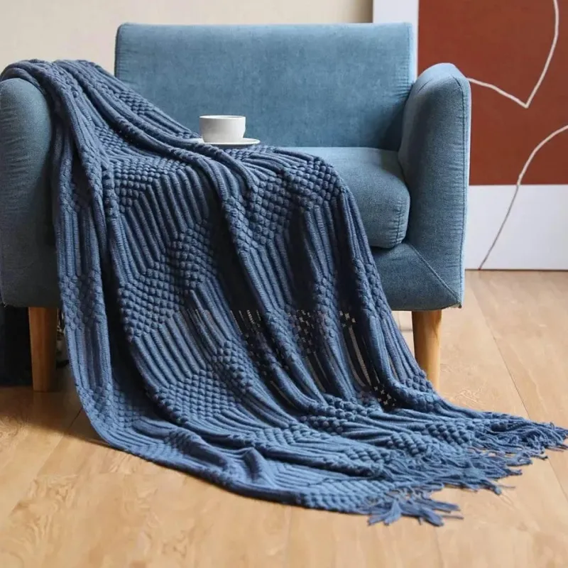 Wrap u0026 Relax Bettzeug-Kuschelige Strickdecke – Sofakomfort im Winter